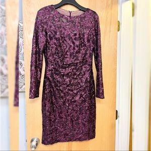Lauren/Ralph Lauren purple cocktail dress